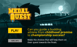 Image of Medal Quest web page
